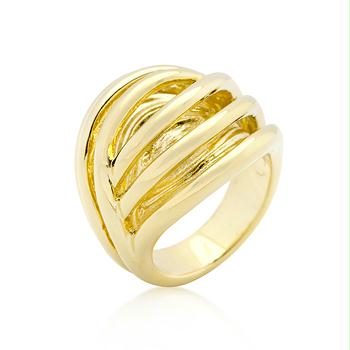 Picture of Golden Illusion Fashion Ring&#44; <b>Size :</b> 05