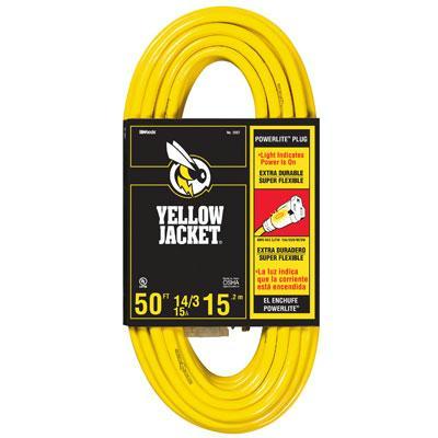 Picture of Coleman Cable 2887 50 ft. Sjtw Yljkt Lighted End Ext