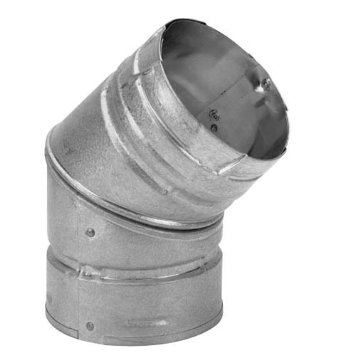 3'' PelletVent Pro Black 45 Degree Elbow