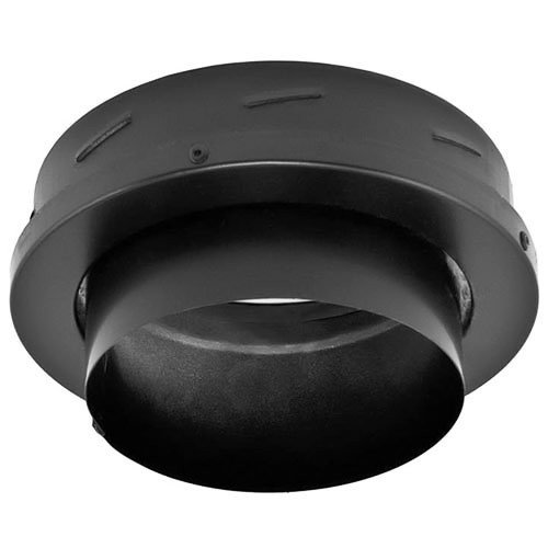 9458 Black 6'' DuraTech Finishing Collar with Adapter