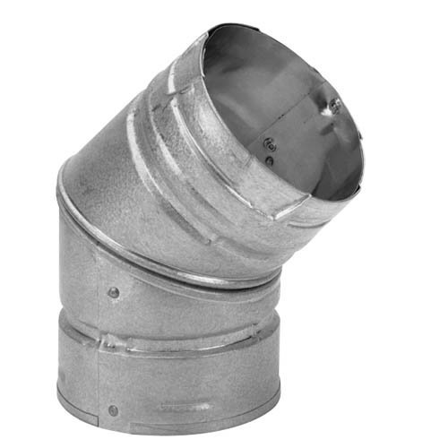 4'' PelletVent Pro Galvalume 45° Elbow