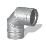 3'' PelletVent Pro Black 90° Elbow