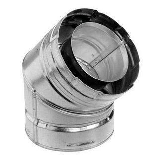 58DVA-E45 5'' x 8'' DirectVent Pro 45 Degree Galvanized Elbow