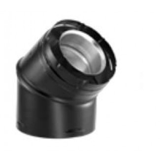 5'' x 8'' DirectVent Pro 45 Degree Black Elbow