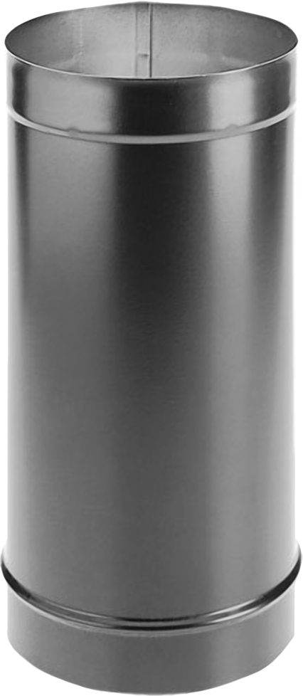1824 Black Single Wall Stove Pipe