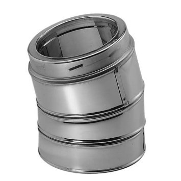 9464GAKIT 6'' Class A Chimney Pipe Galvanized 15 Degree Elbow Kit