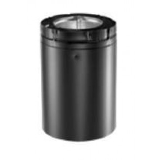 5'' x 8'' Inner Diameter Galvanized 48'' Inner Diameter Pipe Length - Black