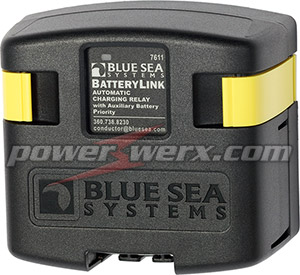 Blue Sea 7611 DC BatteryLink Automatic Charging Relay - 120 Amp with Auxiliary Battery Charging