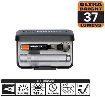 SJ3A092 LED Solitaire 1AAA Flashlight Gray