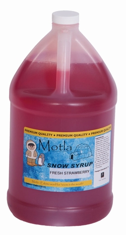 Picture of Paragon - Manufactured Fun 6303 Motla Snow Cone Syrup - Fresh Strawberry