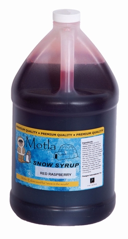 Picture of Paragon - Manufactured Fun 6309 Motla Snow Cone Syrup - Red Raspberry