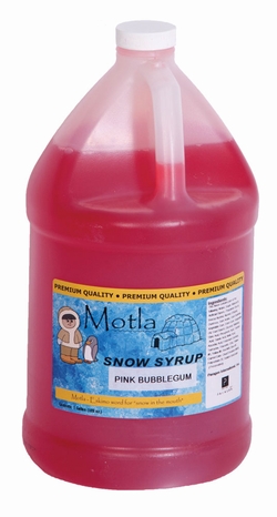 Picture of Paragon - Manufactured Fun 6310 Motla Snow Cone Syrup - Pink Bubblegum