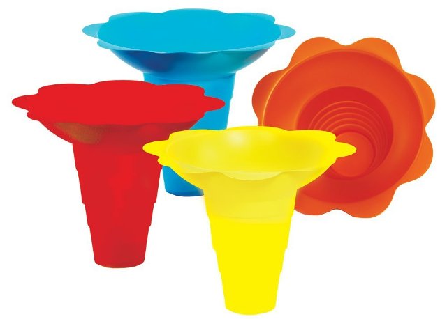 Picture of Paragon - Manufactured Fun 6504 Large Flower Drip Tray Cups - Multicolor