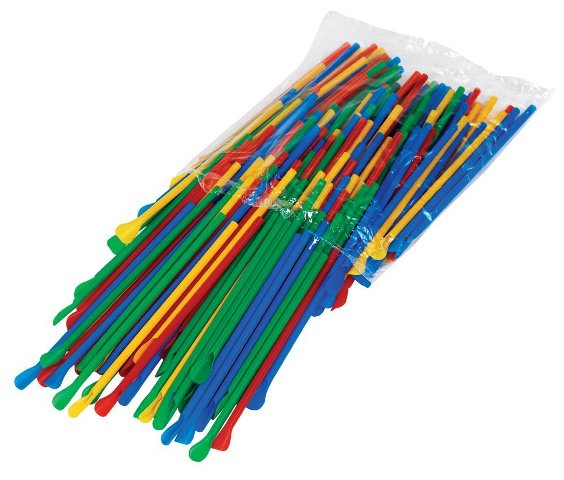 Picture of Paragon - Manufactured Fun 6510 Snow Cone Spoon Straws - Multicolor