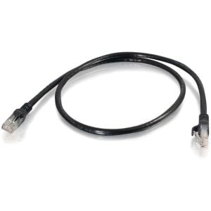 1ft Black Snagless Cat6 Cable Taa