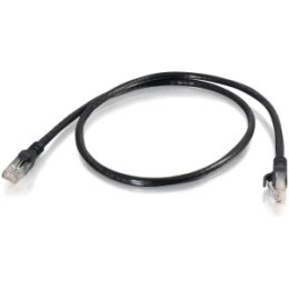 3ft Black Snagless Cat6 Cable Taa