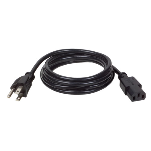 Picture of Tripp Lite 10ft 18awg Power Cord Nema 5-15p To Iec-320-c13 10