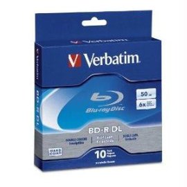 Picture of Verbatim 97335 50 GB 6x Blu-ray Double Layer Recordable Disc BD-R DL - 10-Disc Spindle
