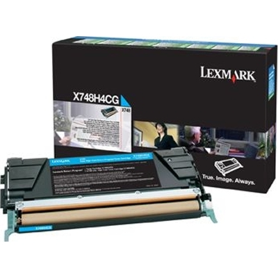 Lexmark X748 Cyan High Yield Return Program Print Cartridge - 10k