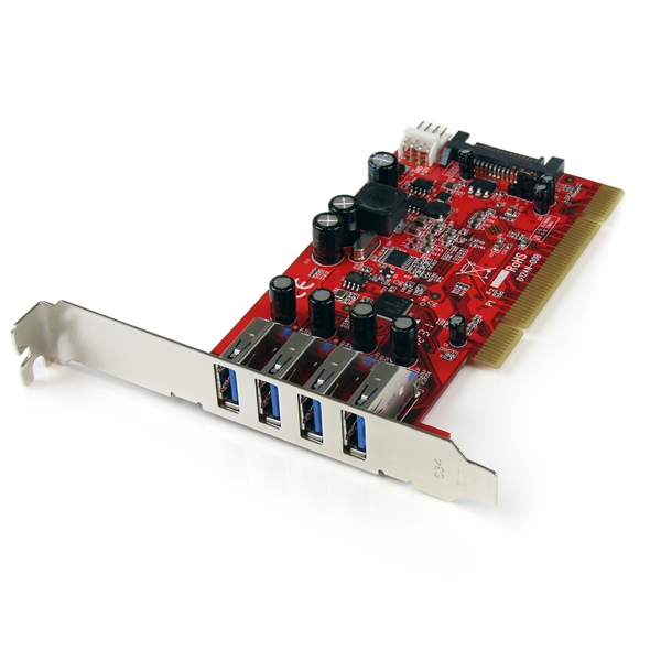 Picture of Startech  Add 4 Superspeed Usb 3.0 Ports To A Computer Through A Pci Slot - 4 Port Pci Usb
