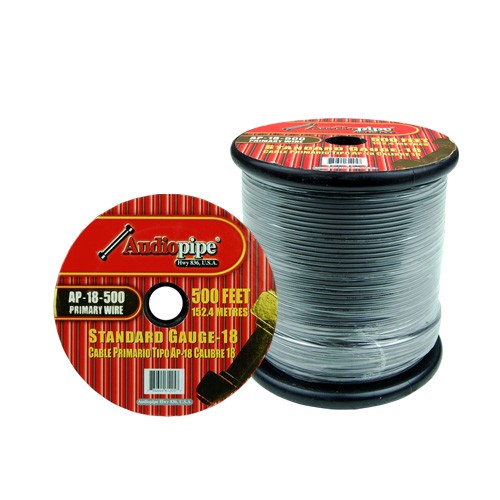Picture of Audiopipe 18 Gauge 500Ft Primary Wire&#44; Grey