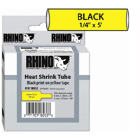 18052 Sanford RhinoPro Heat Shrink Tube Label - 0.25 in. Width x 5 in. Length - Permanent - Yellow