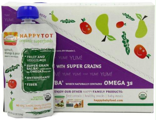 Picture of Happy Baby B01644 Happy Baby Spinach- Mango & Pear Stage 4 Food -16x4.22 Oz