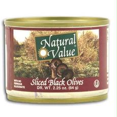 Picture of Natural Value B22919 Natural Value Sliced Black Olives  -24x2.25oz