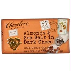 Picture of Chocolove B24416 Chocolove Almonds & Sea Salt In Dark Chocolate  -12x3.2oz