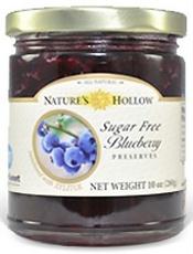Picture of Natures Hollow B48143 Natures Hollow Sugar Free Blueberry Jam  -12x10oz