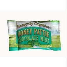 Picture of Heavenly Organics B51400 Heavenly Organics Raw Honey Chocolate Pattie- Mint  -1x40ct