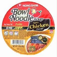 Picture of Nong Shim B80212 Nong Shim Spicy Chicken Noodle Soup Bowl  -12x3.03oz