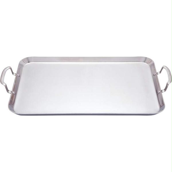 Picture of Chef KTGRIDDT Chefs Secret By Maxam T304 3-ply Stainless Steel Double Griddle