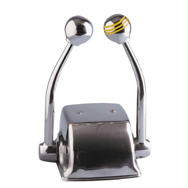 50055 Ongaro Standard Control Arm Set with Gold Throttle Knob & Plain Shift Knob