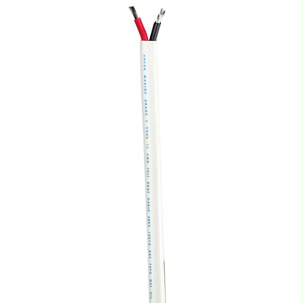 Standard Duplex Cable - Flat 8-2 - 2x8mm&No. 178; - Red-Black - 100 in.