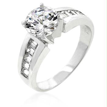 Picture of Antoinette Engagement Silver Ring- <b>Size :</b> 09