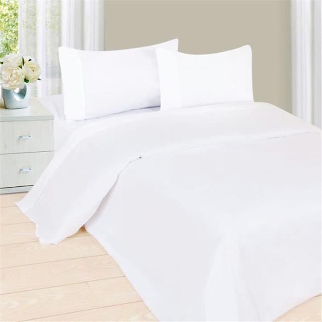 Lavish Home Series 1200 4 Piece Full Sheet Set - White