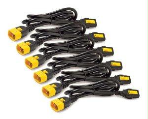 Picture of AMERICAN POWER CONVERSION AP8704S-NA ACC Power Cord Kit -6 PK  Locking C13 to C14  1.22m   4ft black