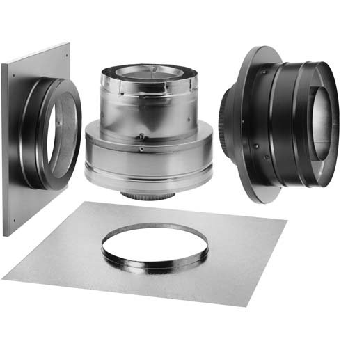4'' x 6-5/8'' Galvanized Masonry Chimney Conversion Kit