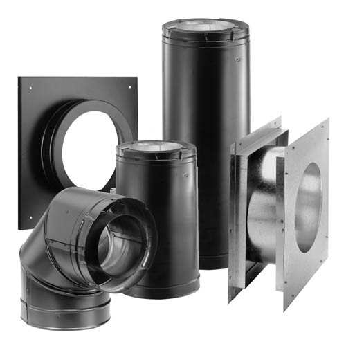 DirectVent Pro 4'' x 6-5/8'' Galvanized Horizontal Termination Kit C