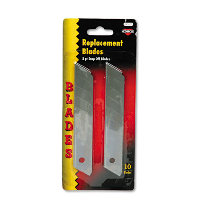Picture of Consolidated Stamp 091471 Snap Blade Utility Knife Replacement Blades&#44; 10-Pack