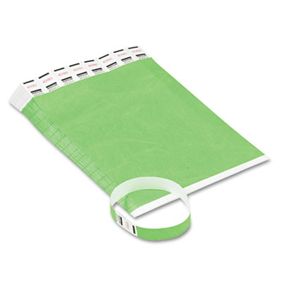 Picture of Advantus 75511 Crowd Management Wristbands- Sequentially Numbered- Green- 500-Pack