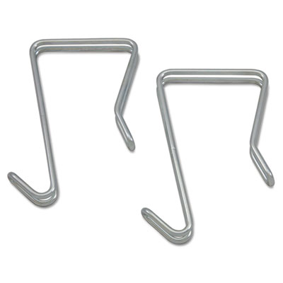 Picture of Alera CH1SR Single Sided Partition Garment Hook&#44; Silver&#44; Steel&#44; 2-PK