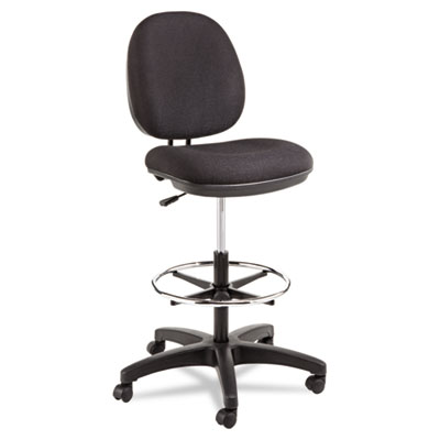 Picture of Alera IN4611 Interval Series Swivel Task Stool&#44; 100 Percent Acrylic With Tone-On-Tone Pattern&#44; Black