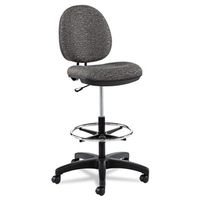 Picture of Alera IN4641 Interval Series Swivel Task Stool- 100 Percent Acrylic With Tone-On-Tone Pattern- Gray