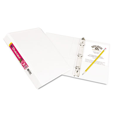Picture of Avery 17116 Durable View Binder with Round Rings- 5.5 x 8.5- 1 in. Capacity- White