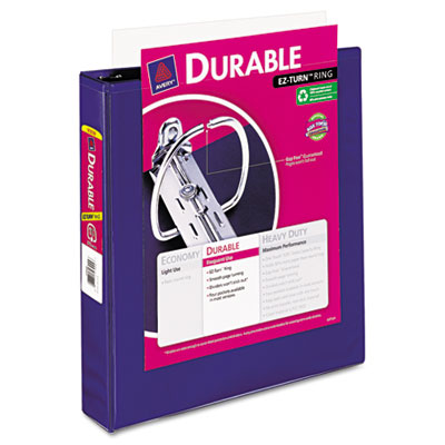 Picture of Avery 17024 Durable View Binder with Slant Rings- 11 x 8.5- 1.5 in. Capacity- Blue