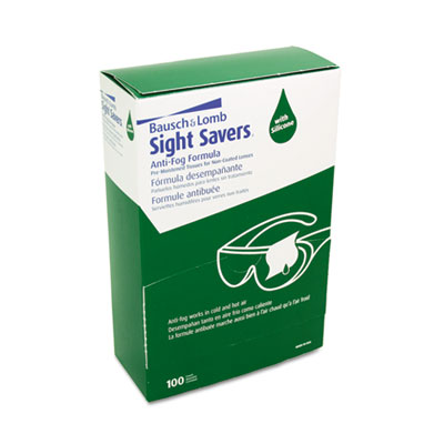 Picture of Bausch & Lomb 8576 Sight Savers Pre-Moistened Anti-Fog Tissues with Silicone&#44; 100-Pack