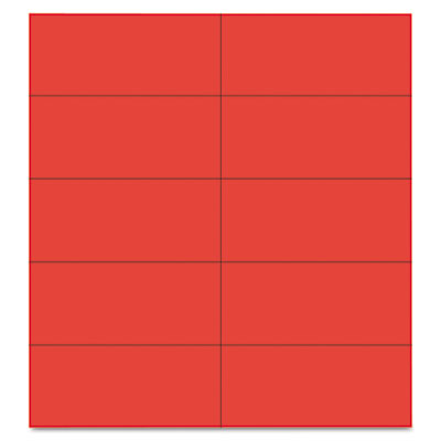 Picture of Bi-Silque Visual Communication Products FM2404 Dry Erase Magnetic Tape Strips- Red- 2 in. x .88 in.- 25-Pack