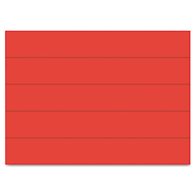 Picture of Bi-Silque Visual Communication Products FM2504 Dry Erase Magnetic Tape Strips- Red- 6 in. x .88 in.- 25-Pack